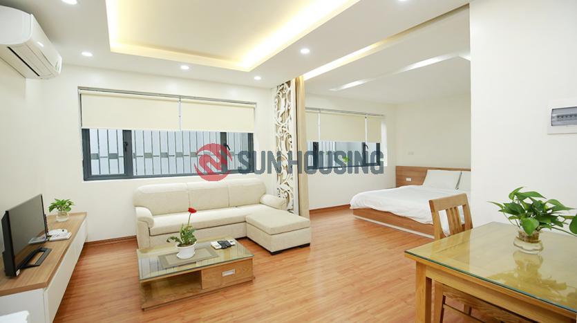 Lovely 02-bedroom serviced apartment in Ba Dinh in white color