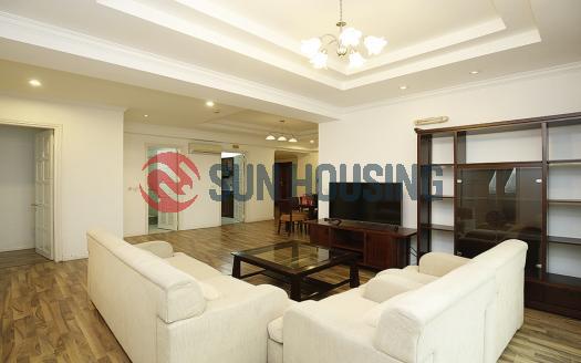 Partly-furnished 4 bedroom apartment Ciputra Hanoi, good condition