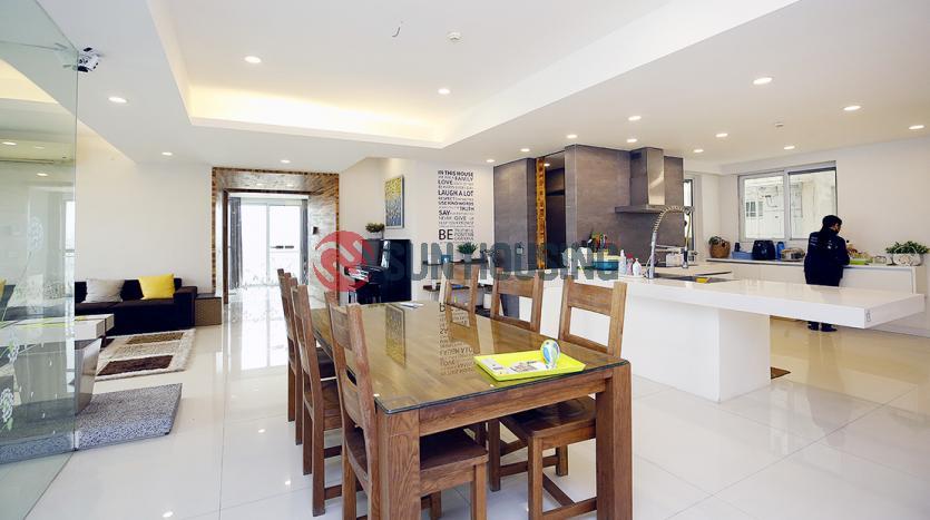 Renovated three bedroom apartment E5 Ciputra Hanoi – on the high floor