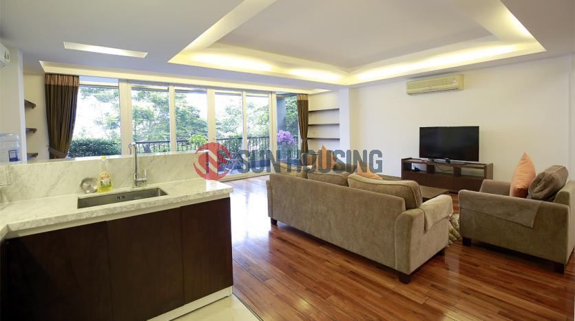 Extremely beautiful three bedroom apartment face to the Westlake Hanoi