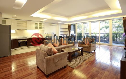 Extremely beautiful three bedroom apartment face to the Westlake Hanoi