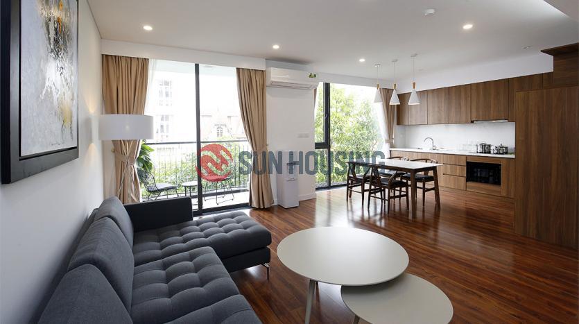 Apartment in Tay Ho with balcony with stylish coffee table