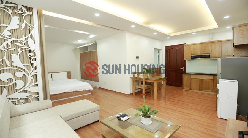 Lovely 02-bedroom serviced apartment in Ba Dinh in white color