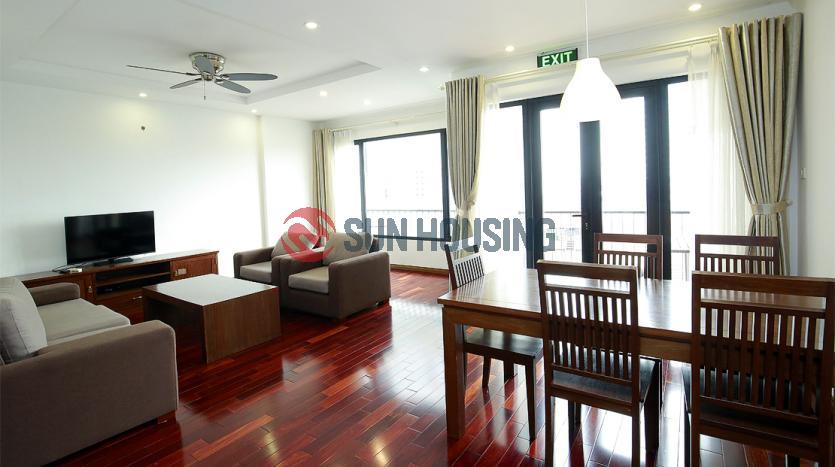 Apartment in Tay Ho 110 sqm with open kitchen and balcony