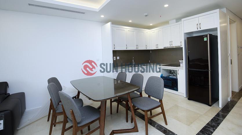 City viewing two bedroom apartment D’. Le Roi Soleil Tay Ho Hanoi