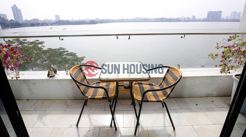 01-bedroom apartment in Tay Ho with lake view and balcony