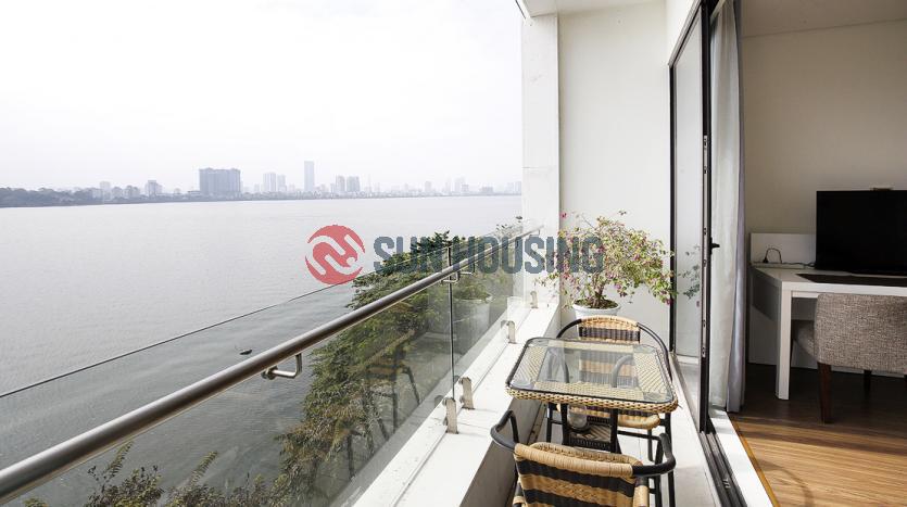 01-bedroom apartment in Tay Ho with lake view and balcony