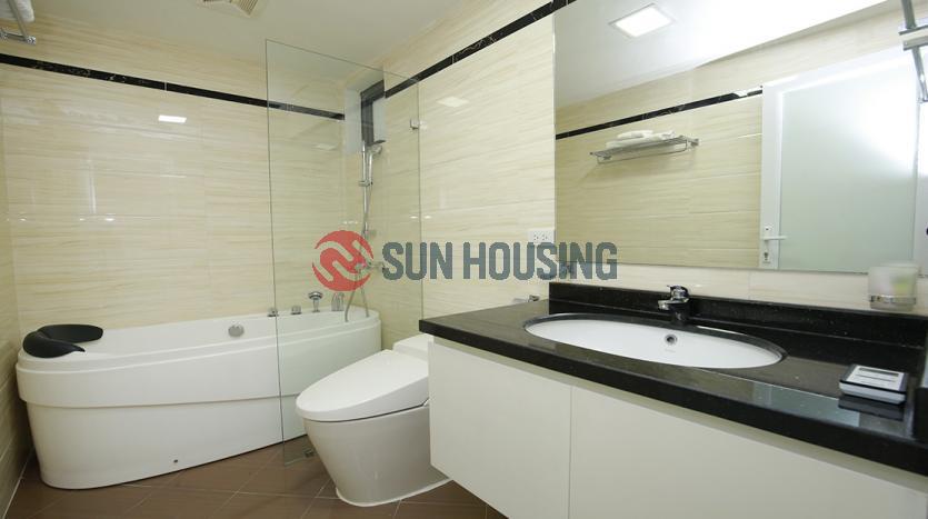 Lovely 02-bedroom serviced apartment in Ba Dinh in white color