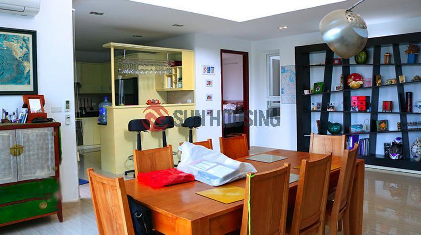 Duplex apartment in Tay Ho with lake view and ornamental plants