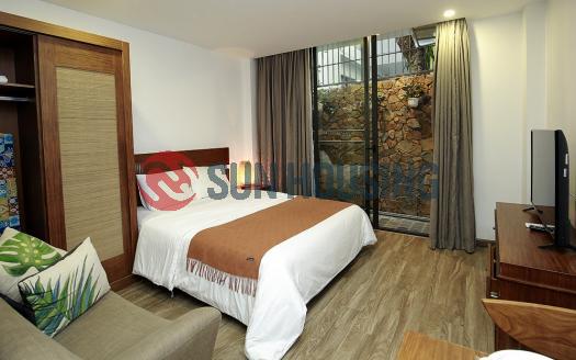 Studio serviced apartment in Tay Ho with full of furniture