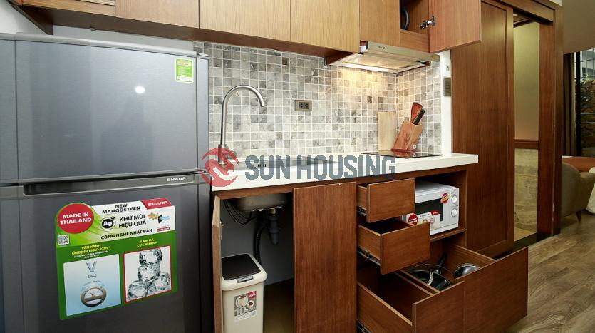 Studio serviced apartment in Tay Ho with full of furniture