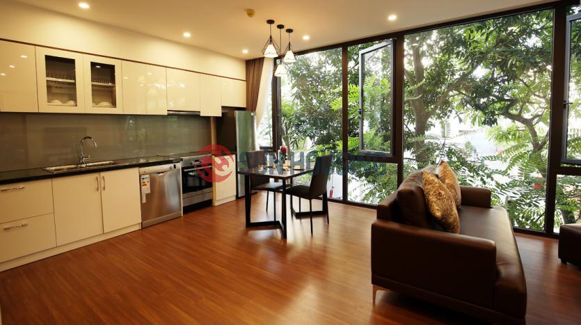 Brand-new 1 bedroom apartment for rent in Tay Ho Westlake