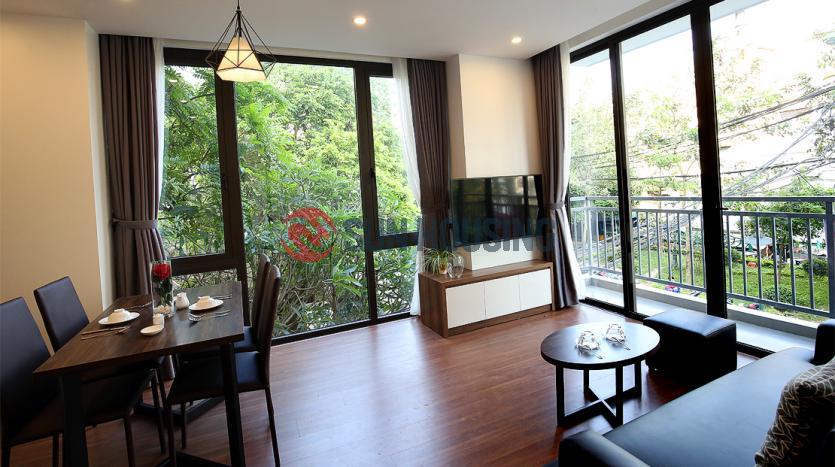 Bright with 2 balconies 01-bed serviced apartment Westlake Hanoi