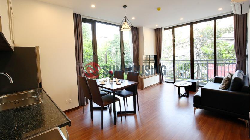 Bright with 2 balconies 01-bed serviced apartment Westlake Hanoi