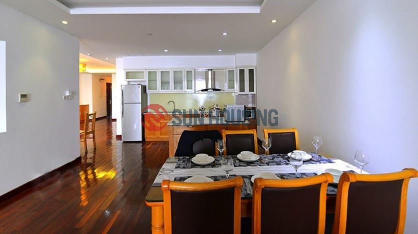 Lake view serviced 3 bedroom apartment Westlake Hanoi for rent