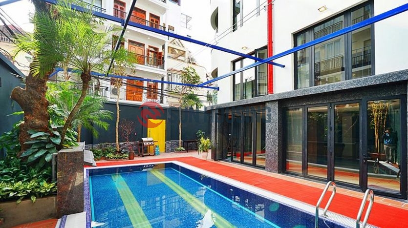 Swimming pool 3 bedroom apartment in Westlake Hanoi for rent
