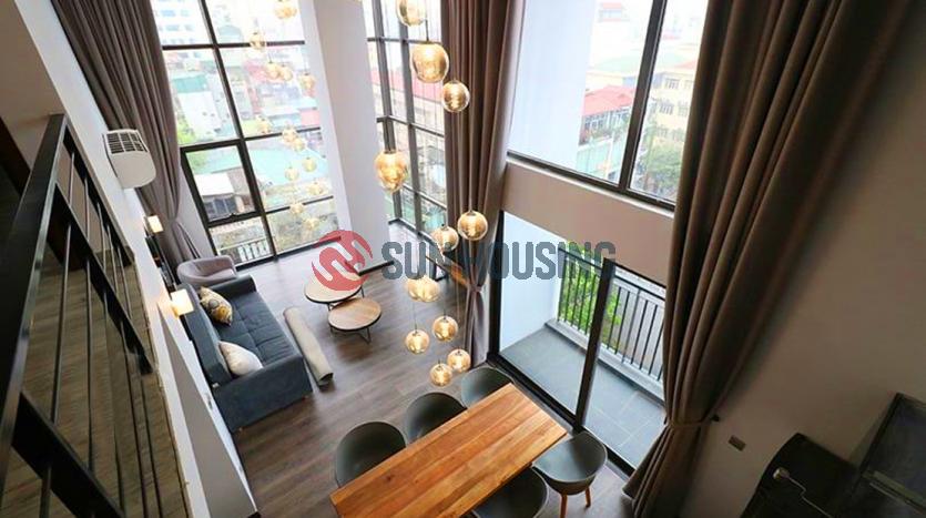 Brand new and modern Duplex apartment for rent in Dong Da