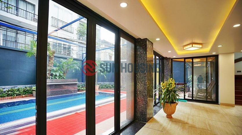 Swimming pool 3 bedroom apartment in Westlake Hanoi for rent
