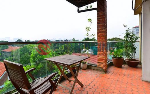 Spacious one bedroom apartment with open view in West Lake, Hanoi