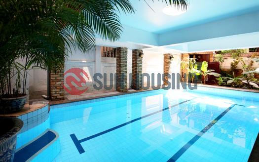 Swimming pool 5 bedroom house for rent in Tay Ho, good location