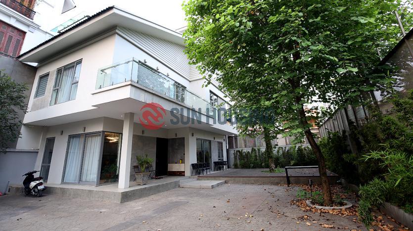 Super large house for rent in Tay Ho Hanoi, modern style