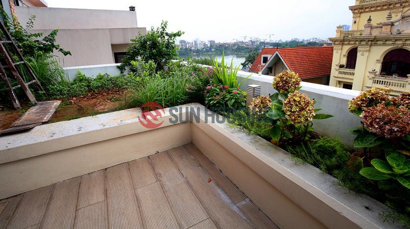 Big terrace apartment for rent in Tay Ho Hanoi, 100 sqm