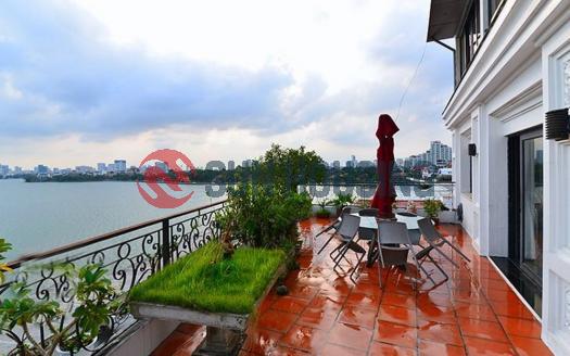 Lake view from beautiful two bedroom apartment in Westlake Dis, Hanoi