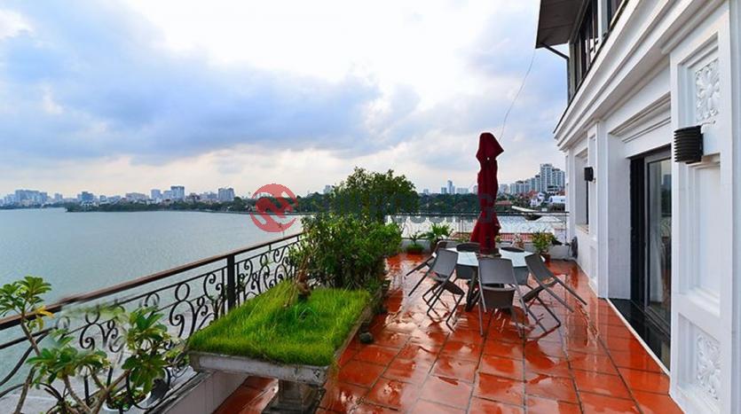 Lake view from beautiful two bedroom apartment in Westlake Dis, Hanoi