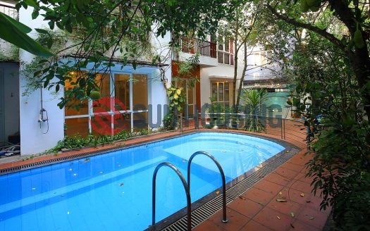Swimming pool Westlake Villa for rent, 330 sq m land, 4 floor