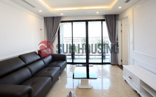 Newly apartment three bedrooms in Xuan Dieu Street, white furniture