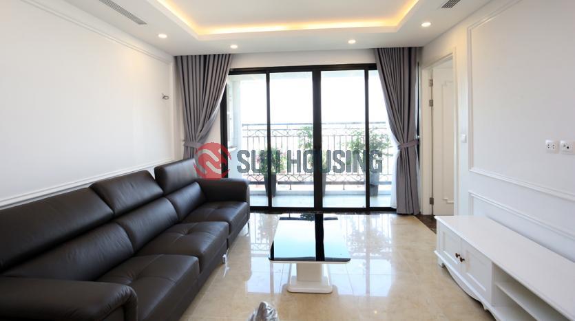 Newly apartment three bedrooms in Xuan Dieu Street, white furniture