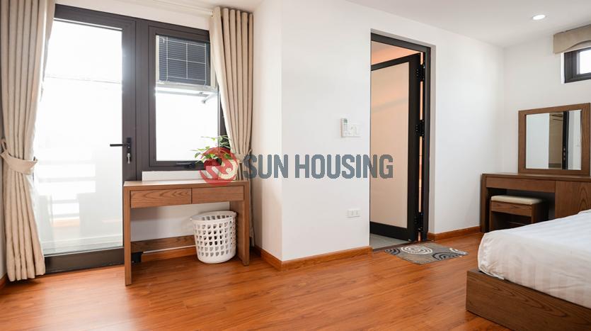 Serviced one bedroom apartment Ba Dinh Hanoi – balcony with much light 