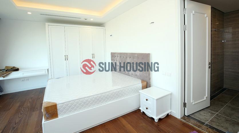 Newly apartment three bedrooms in Xuan Dieu Street, white furniture