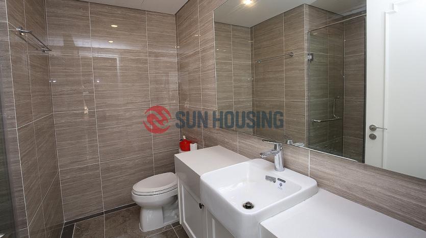 Newly apartment three bedrooms in Xuan Dieu Street, white furniture