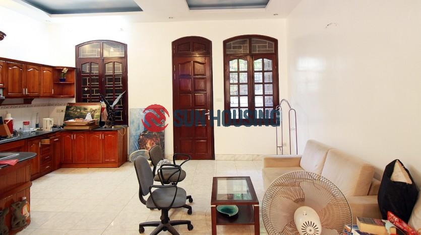 Unfurnished 4 bedroom house for rent in Tay Ho, newly renovated.