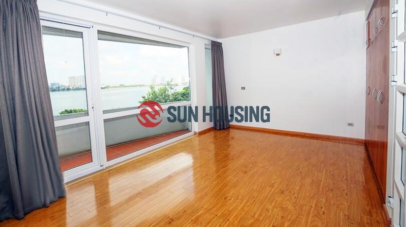 Partly-furnished Tay Ho 4 bedroom house for rent, good condition