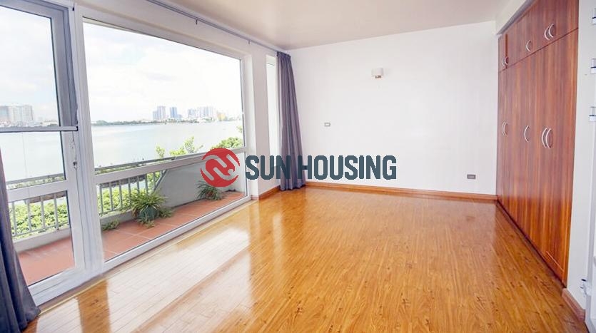 Partly-furnished Tay Ho 4 bedroom house for rent, good condition