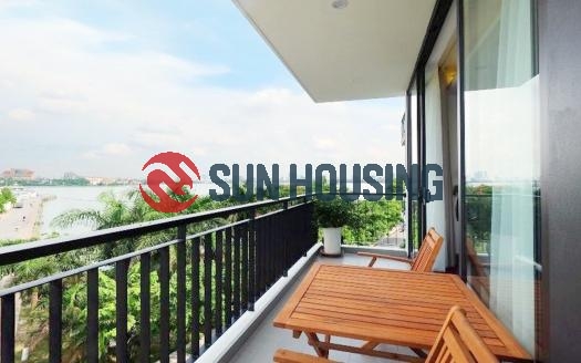 2 bedroom+1 working room Lake view apartment for rent in Tay Ho 130sqm