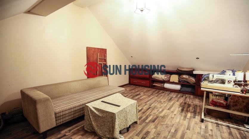 Large House in Quang An district. 3.5 Floors, attached car garage, $1800/month.