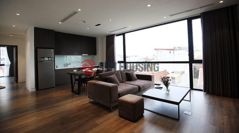 Apartment in Tay Ho, To Ngoc Van. Office space and thoughtful design