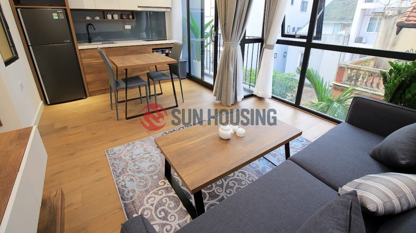 Brand-new Tay Ho apartment for rent. 1 bedroom. 550. Good design.