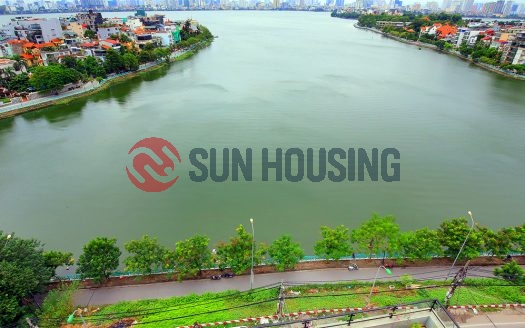 Unmatched views of Westlake from a large balcony. Apartment on Xuan Dieu.
