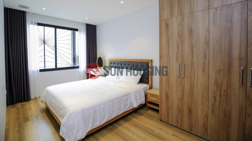 Green tree and quiet service apartment 2 bedrooms in Tu Hoa, Tay Ho for rent