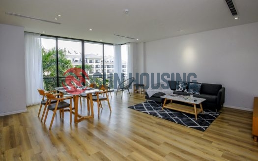 Green tree and quiet service apartment 2 bedrooms in Tu Hoa, Tay Ho for rent