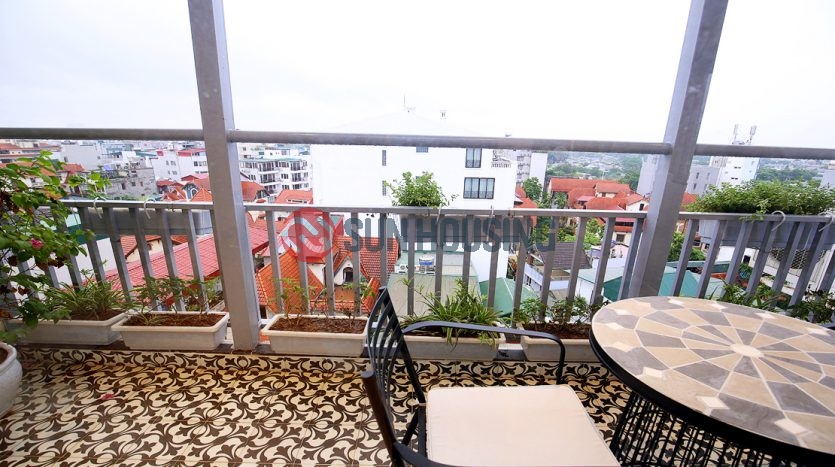 Service apartment pretty view 2 bedrooms in To Ngoc Van for lease