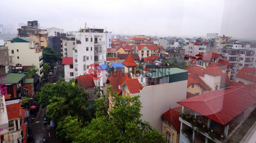 Service apartment pretty view 2 bedrooms in To Ngoc Van for lease