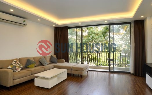 Westlake view 2 bedrooms service apartment in Yen Phu street to rent