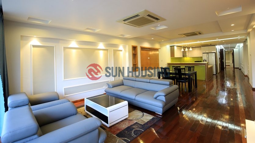 A spacious and classy 3 bedrooms apartment for rent in Tay Ho (Hanoi)