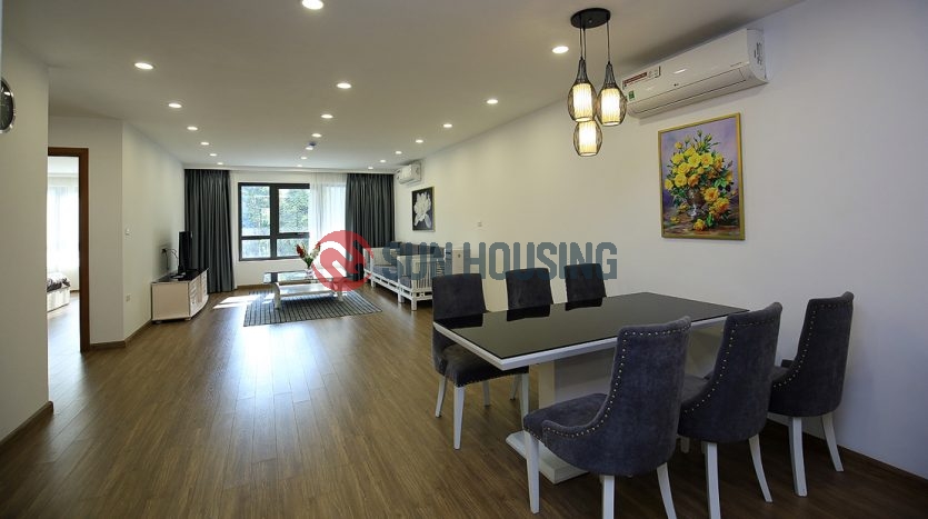 Main road Xuan Dieu 3 bedroom apartment for rent. Newly condition. Center location.