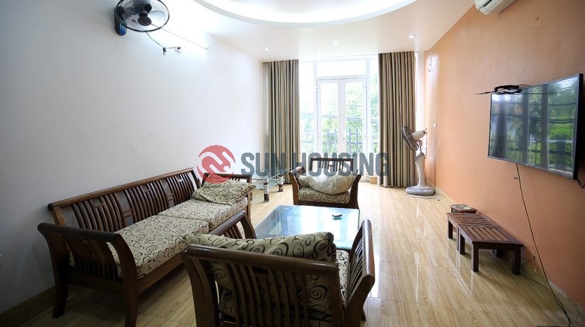 Partly-furnished 3 bedroom house in An Duong Vuong. 4 floor. 70 sqm land.